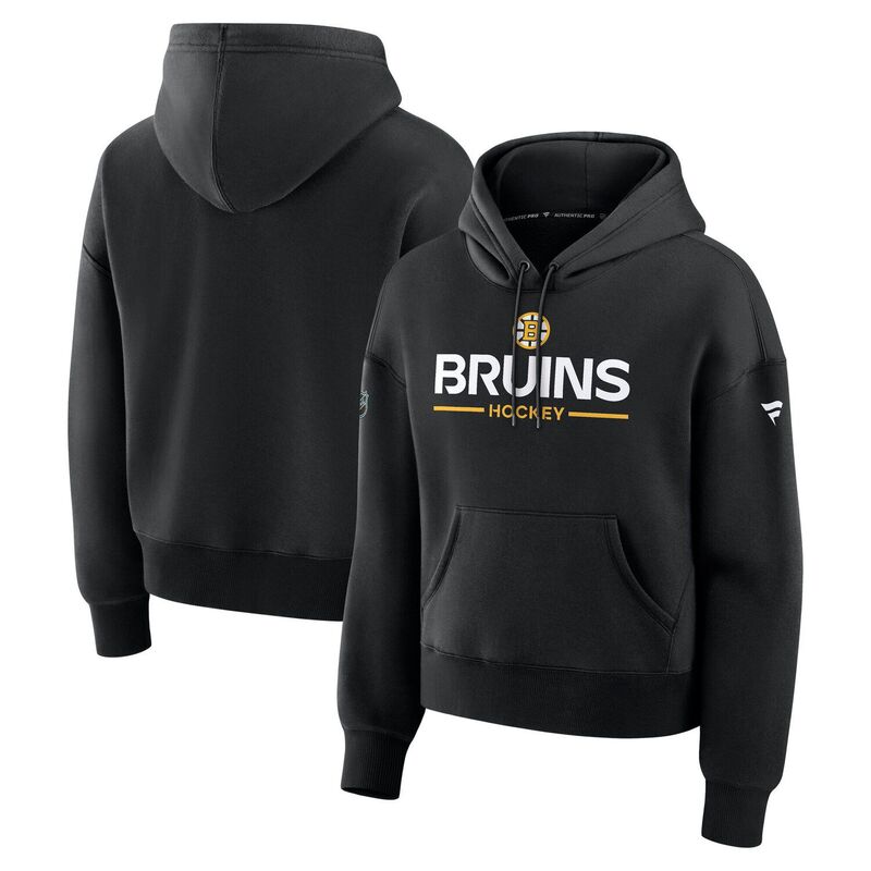 ファナティクス レディース トップス プルオーバー パーカー Women\u0027s Fanatics Black Boston Bruins Authentic Pro Primary Pullover Hoodie Bsblack 黒いこと