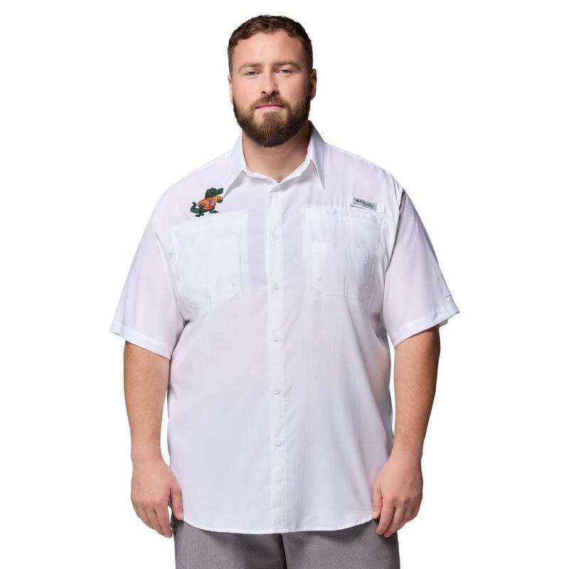 コロンビア メンズ トップス Tシャツ トール ダウン Men's Columbia White Florida Gators Big & Tall Tamiami Omni-Shade Button-Down Shirt Fld White ホワイト|ReVida 店