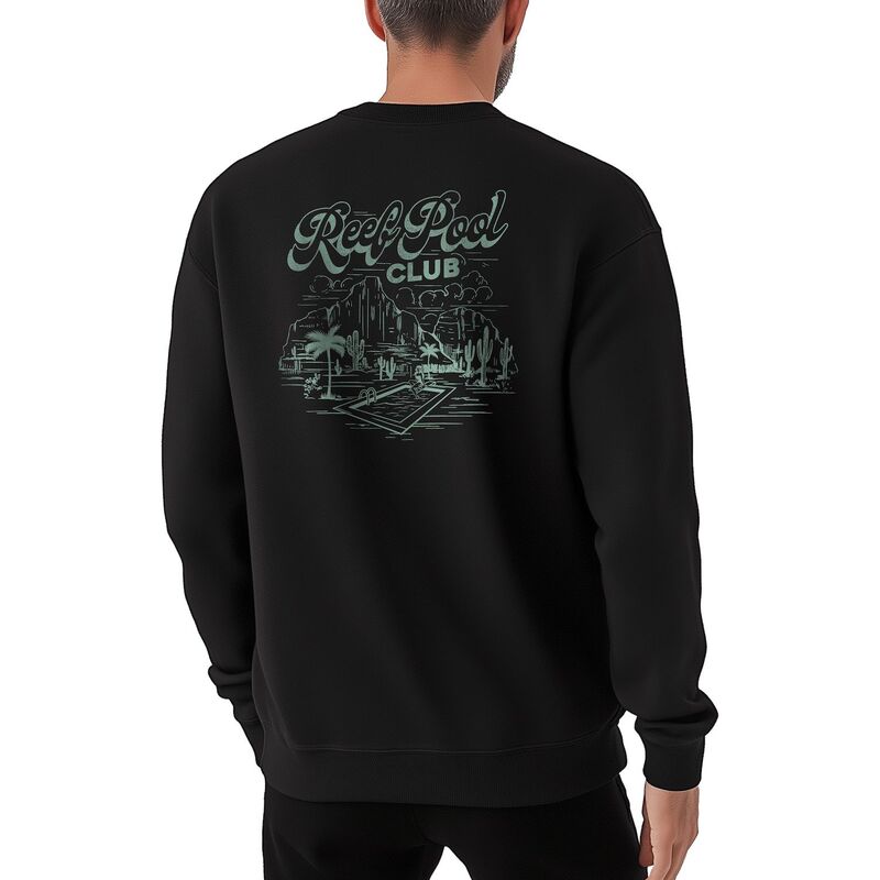 リーフ メンズ トップス Tシャツ スウェット グラフィック Men's REEF Pool Club Graphic Sweatshirt Black ブラック