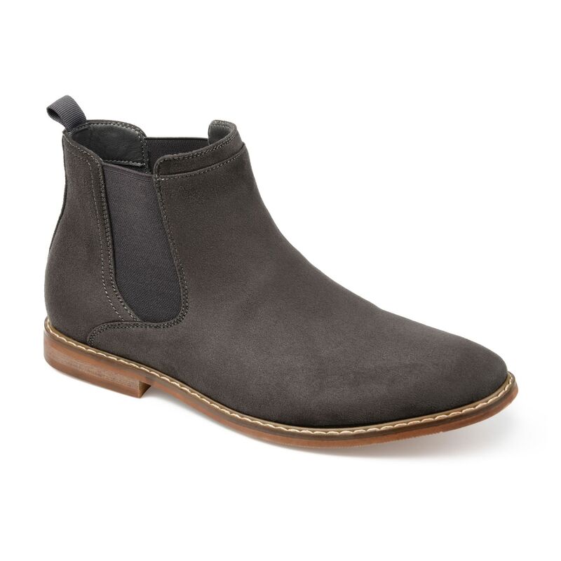 バンス メンズ シューズ ブーツ・レインブーツ チェルシーブーツ チェルシー Vance Co. Marshall Men Chelsea Boots Gray グレー