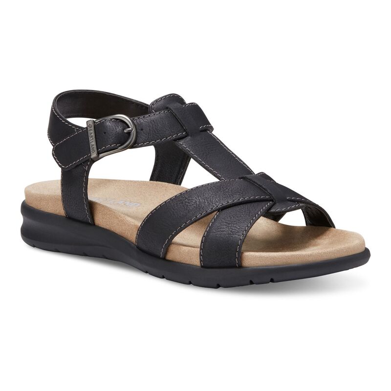 イーストランド レディース シューズ サンダル Eastland Kayla Women'strappy Sandals Black ブラック