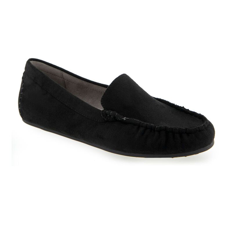 【送料無料】 エアロソールズ レディース スリッポン・ローファー シューズ Aerosoles Over Drive Women's Loafers Black Faux Suede画像
