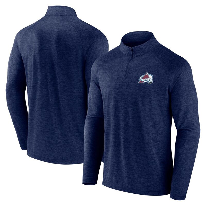 アンブランデッド メンズ トップス プルオーバー Unbranded Men\u0027s Navy Colorado Avalanchead-to-Head Raglan Quarter-Zip Top Ava Navy 米国海軍