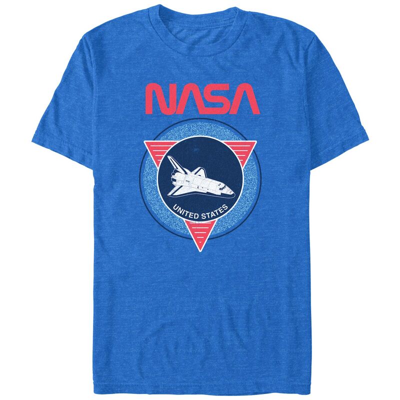 アニメキャラクター メンズ トップス Tシャツ トール グラフィック Licensed Character Big & Tall Nasa Retro Emblem Graphic Tee Royal Heather ヘザー