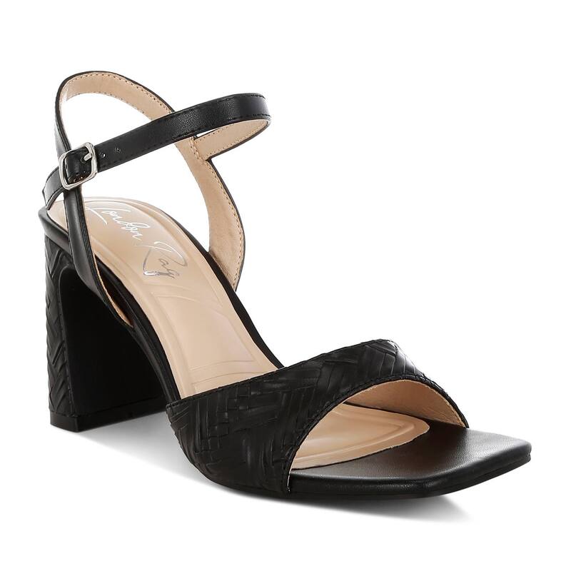 ロンドンラグ レディース シューズ パンプス ヒール London Rag Elana Women's Open-Toe Heel Black ブラック