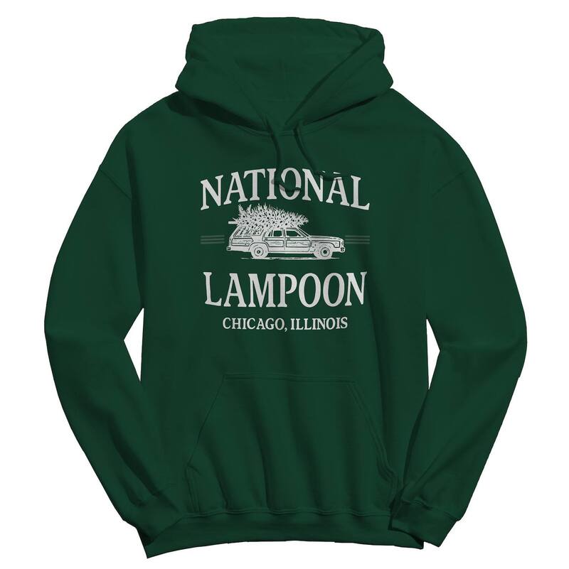 アニメキャラクター メンズ トップス Tシャツ パーカー グラフィック Licensed Character Men's Nationalampoon's Christmas Vacation Chicago Illinois Graphic Hoodie Forest Green グリーン