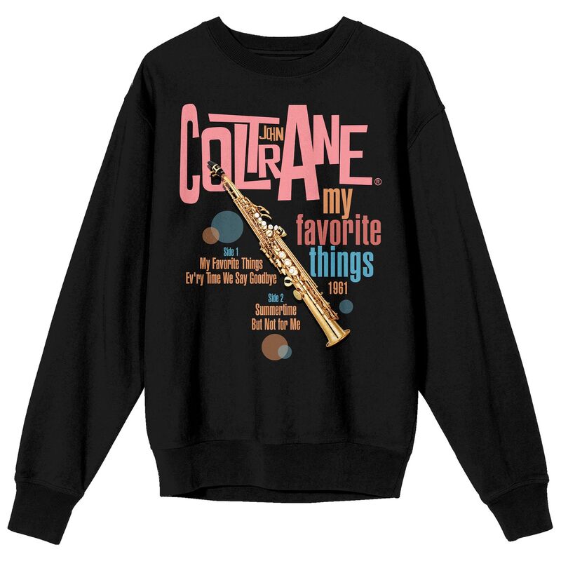 アニメキャラクター メンズ トップス Tシャツ スウェット グラフィック Licensed Character Men's John Coltrane My Favorite Graphic Sweatshirt Black ブラック