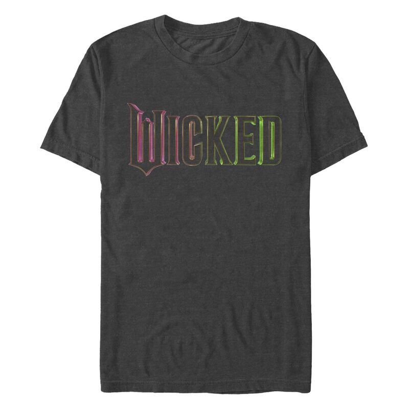 アニメキャラクター メンズ トップス Tシャツ トール ロゴ グラフィック Licensed Character Big & Tall Wicked Movie Logo Graphic Tee Charcoal Heather チャコール