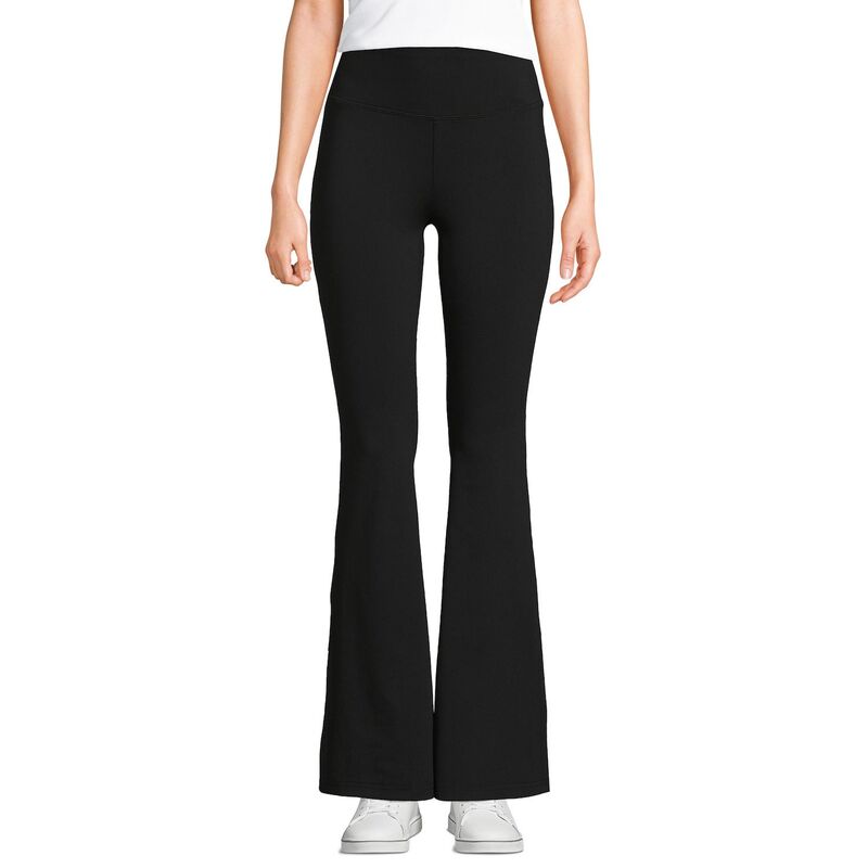ランズエンド レディース ボトムス カジュアルパンツ Women's Lands' End Active High Impact High-Rise Slim Flare Pants Black ブラック
