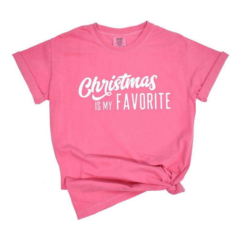 Simply Sage Market レディース トップス ティーシャツ Simply Sage Market Christmas Is My Favorite Garment Dyed Tees Crunchberry トップス-Tシャツ・カットソー