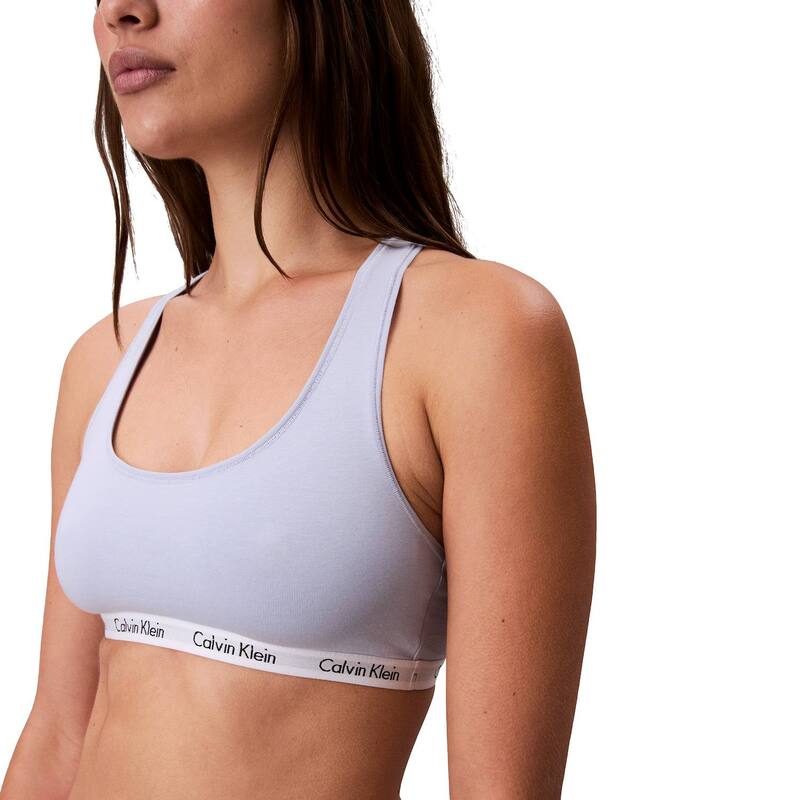カルバンクライン レディース アンダーウェア ブラジャー コットン Calvin Klein Cotton Stretch Lightly Lined Bralette QP2856 Casual Blue ブルー