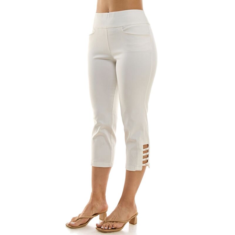 ニナレオナルド レディース ボトムス カジュアルパンツ Women's Nina Leonard Pull-On Cropants Ivory アイボリー 7,796円