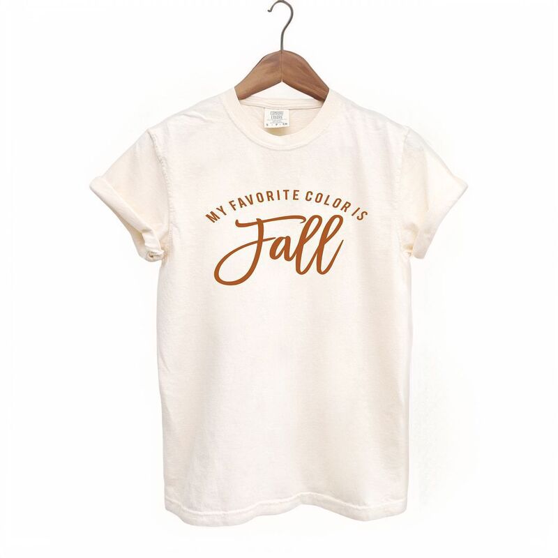 Simply Sage Market レディース トップス ティーシャツ Simply Sage Market My Favorite Color Is Fall Garment Dyed Tees Ivory 象牙色 トップス-Tシャツ・カットソー