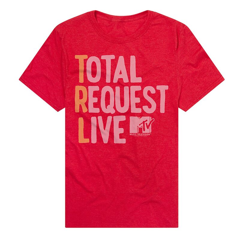 アニメ人となり メンズ トップス ティーシャツ グラフィック Licensed Character Men\u0027s MTV Total Request Live Graphic Tee Red 赤いこと トップス-メンズファッション-Tシャツ・カットソー