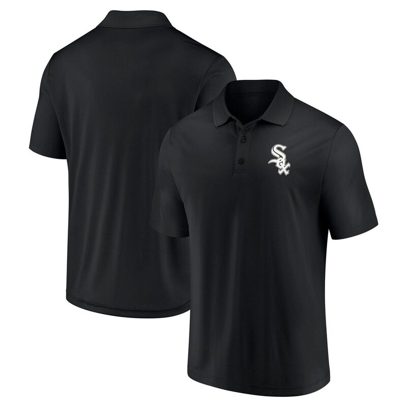 ファナティクス メンズ トップス Tシャツ ポロシャツ ロゴ Men's Fanatics Black Chicago White Sox Primary Logo Polo Sox Black ブラック|ReVida 店