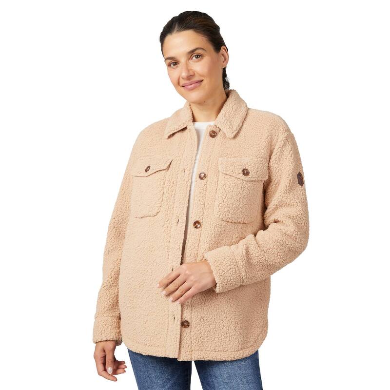 フリー カントリー レディース アウター ジャケット・ブルゾン Free Country Women's High Pile Shacket Sahara