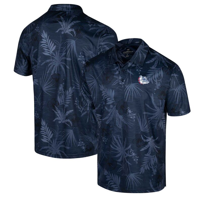 コロシアム メンズ トップス Tシャツ ポロシャツ Men's Colosseum Navy Gonzaga Bulldogs Palms Polo Zag Navy ネイビー