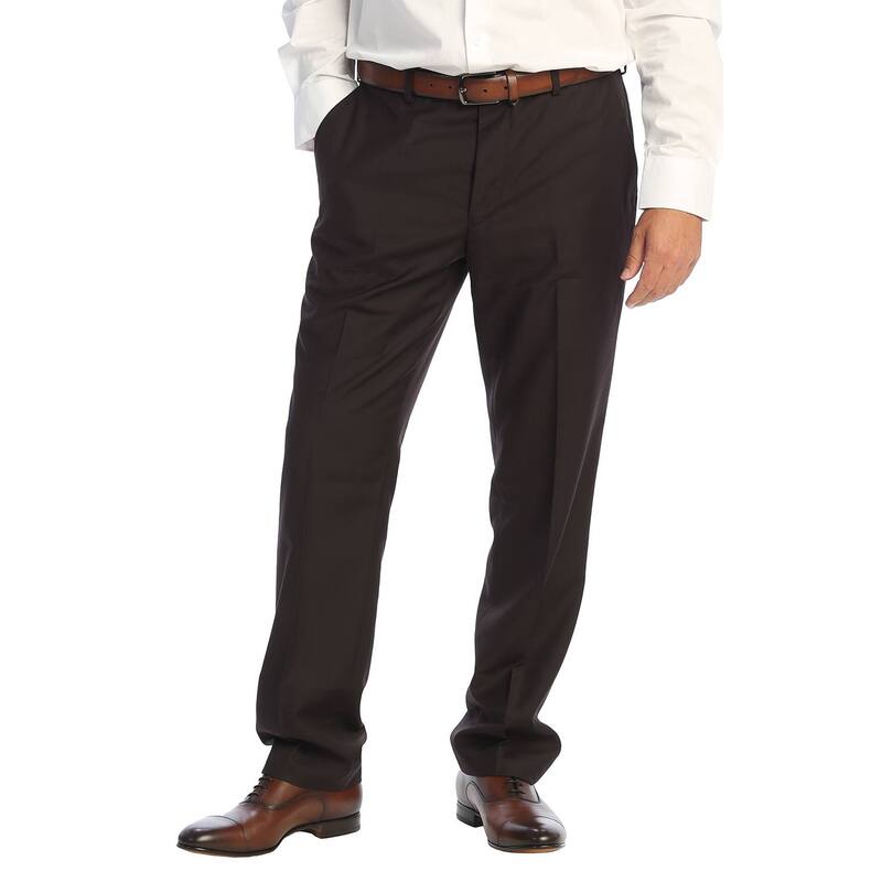ジョベルティ メンズ ボトムス 心地好いズボン下 Gioberti Men\u0027s Hidden Expandable Waist Dress Pants Dark Brown 赤銅色 ズボン・パンツ-メンズファッション