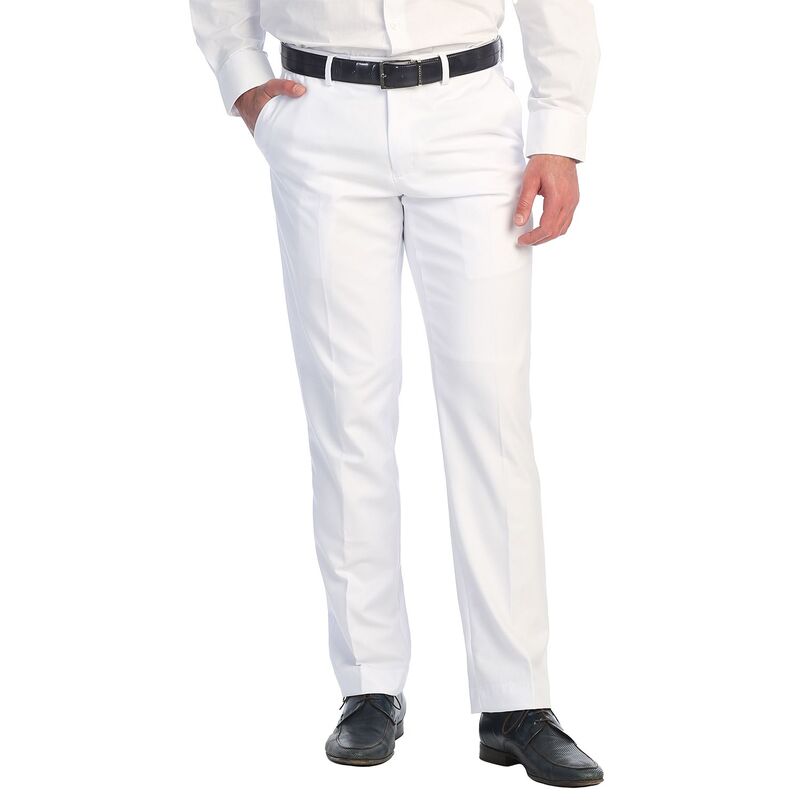 ジョベルティ メンズ ボトムス 心地好いズボン下 Gioberti Men\u0027s Hidden Expandable Waist Dress Pants White 白いこと メンズファッション-ズボン・パンツ