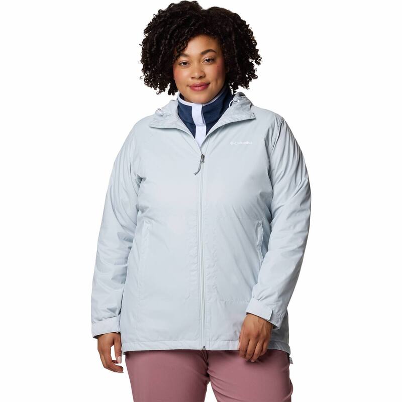 コロンビア レディース アウター ジャケット・ブルゾン プラスサイズ Plusize Columbia Switchback II Lined Long Jacket Cirius Grey グレー