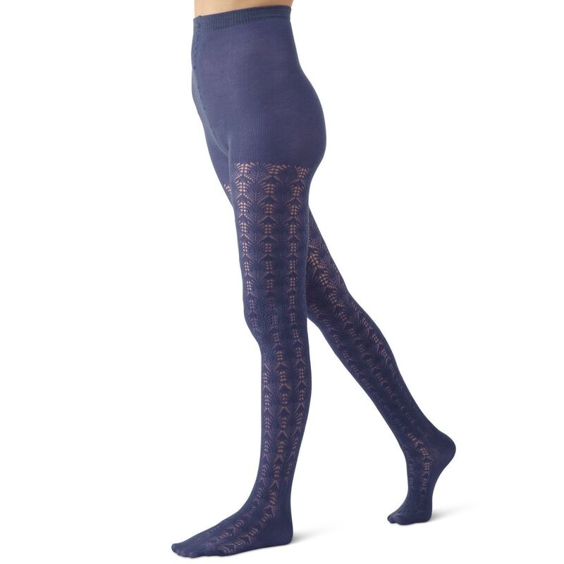 メモイ レディース アンダーお召しもの ソックス MeMoi Women\u0027s Inverted Crochetights Patriot Blue 青色