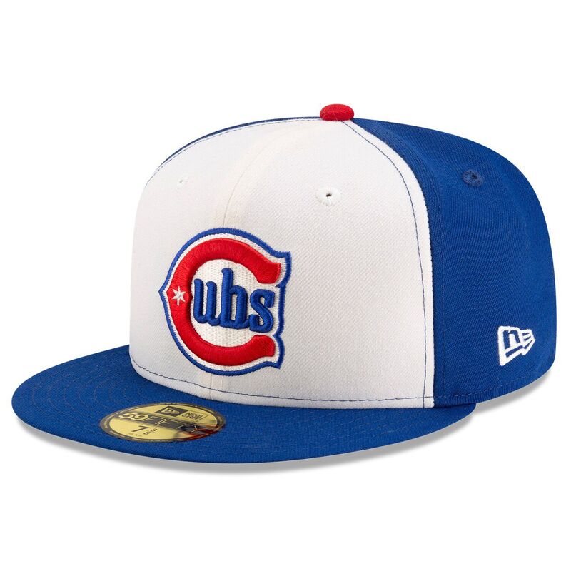 ニューエラ メンズ アクセサリー 帽子 Men's New Era White/Royal Chicago Cubs Alternate Authenticollection-Field 59FIFTY Fitted Hat Cub White ホワイト 9,436円