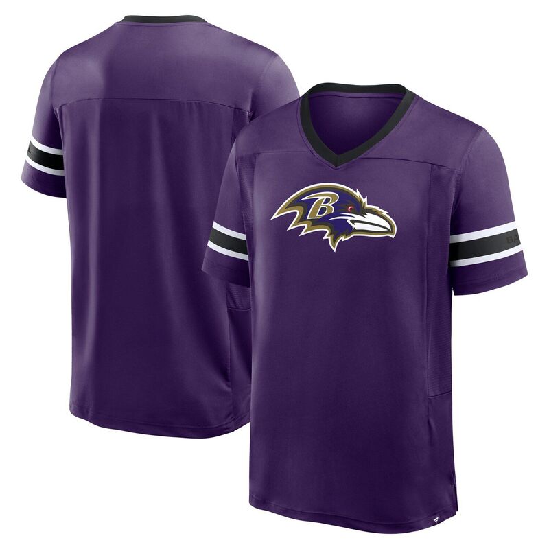 ファナティクス メンズ トップス Tシャツ Vネック Men's Fanatics Purple Baltimore Ravens Hometown Premium Hashmark V-Neck T-Shirt Rav Purple パープル|ReVida 店