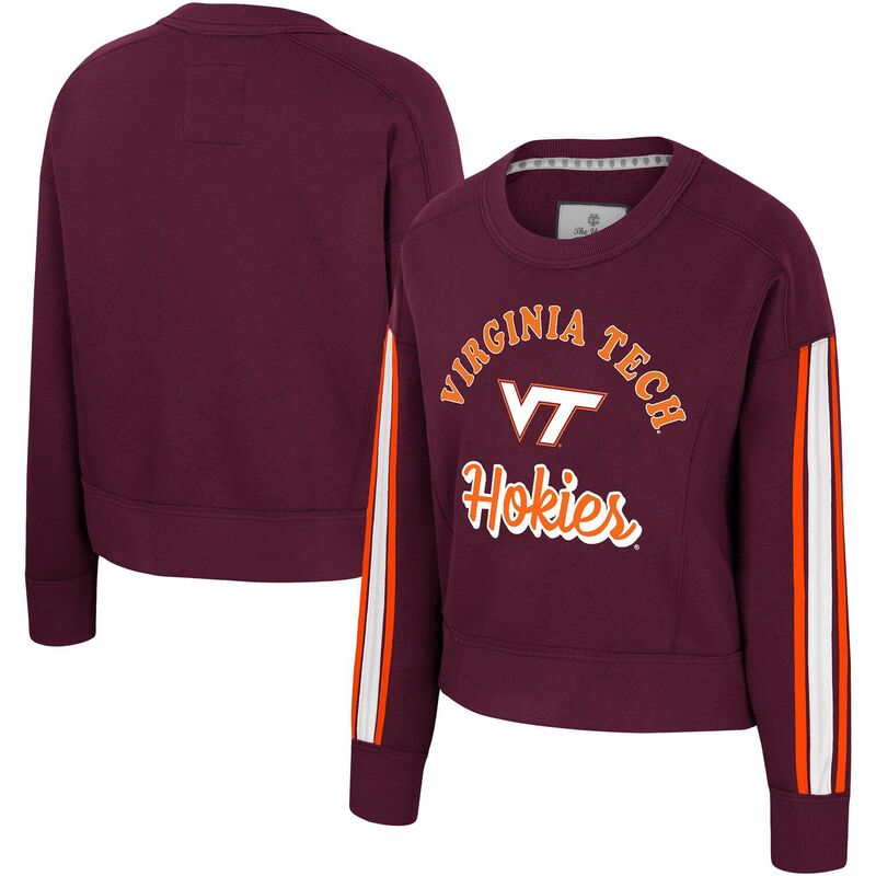 円形劇場 レディース トップス プルオーバー 流汗 Women\u0027s Colosseumaroon Virginia Techokies Honeymoon Sweatshirt Vat Red 赤いこと
