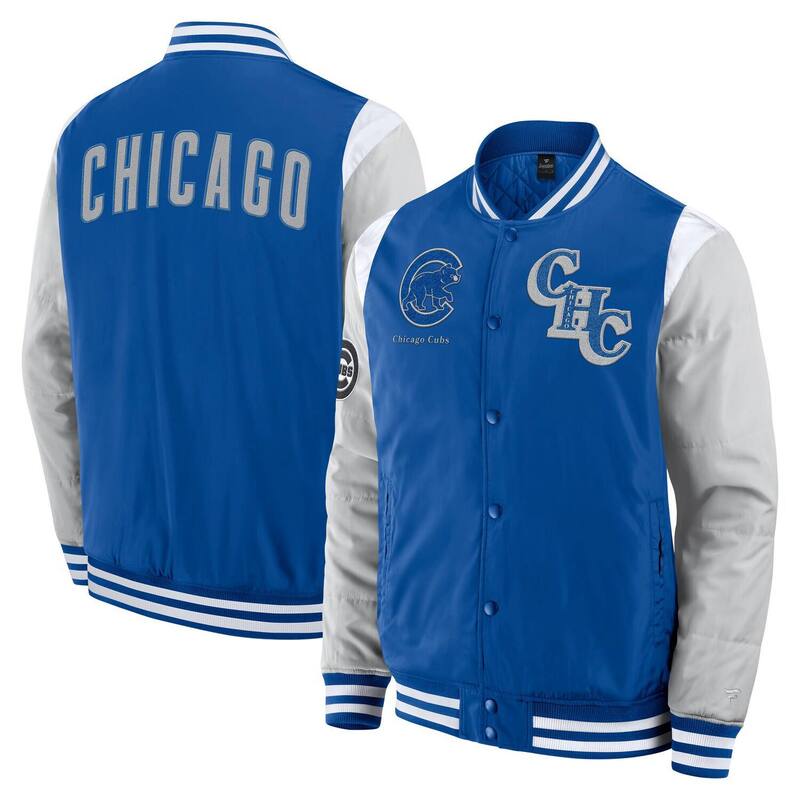 ファナティクス メンズ アウター ジャケット・ブルゾン Men's Fanatics Royal Chicago Cubs Elements Elite Full-Snap Jacket Cublue ブルー｜ReVida 店