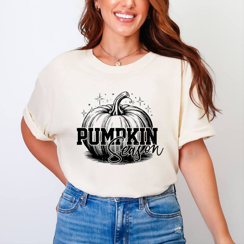 Simply Sage Market レディース トップス ティーシャツ グラフィック Simply Sage Market Pumpkin Season Sparkles Distressed - Women\u0027s Garment Dyed Graphic T-Shirt Ivory 象牙色 レディースファッション-トップス