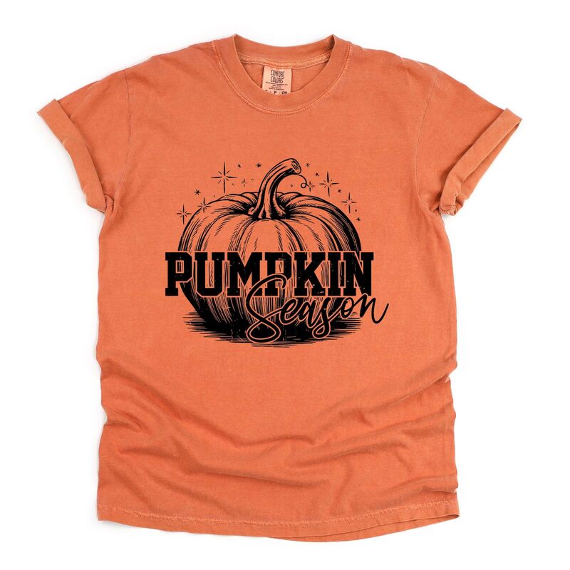 Simply Sage Market レディース トップス ティーシャツ グラフィック Simply Sage Market Pumpkin Season Sparkles Distressed - Women\u0027s Garment Dyed Graphic T-Shirt Yam Tシャツ・カットソー-レディースファッション-トップス