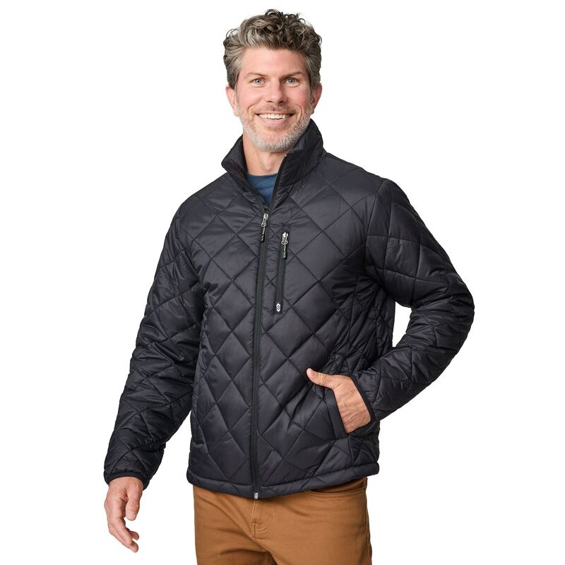 フリー カントリー メンズ アウター ジャケット・ブルゾン キルティング Free Country Men's Apex Quilted Puffer Jacket Black ブラック