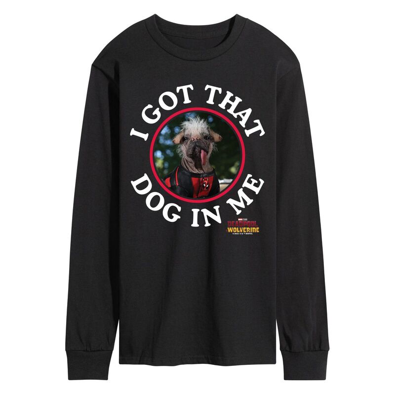 マーベル メンズ トップス ティーシャツ グラフィック Men\u0027s Marvel Deadpool \u0026 Wolverine That Dog In Me Long Sleeve Graphic Tee Black 黒いこと トップス-メンズファッション