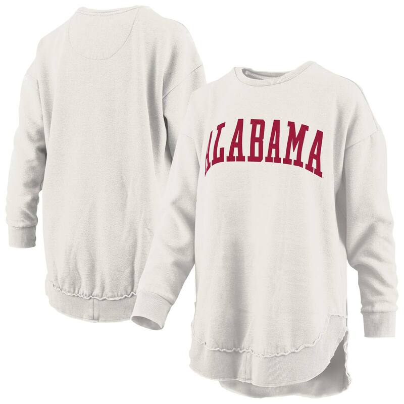 プレスボックス レディース トップス Tシャツ ヴィンテージ スウェット フリース Women's Pressbox Oatmealabama Crimson Tide Melange Poncho Vintage Fleece Long Sleeve Pullover Sweatshirt Ala Multi マルチカラー