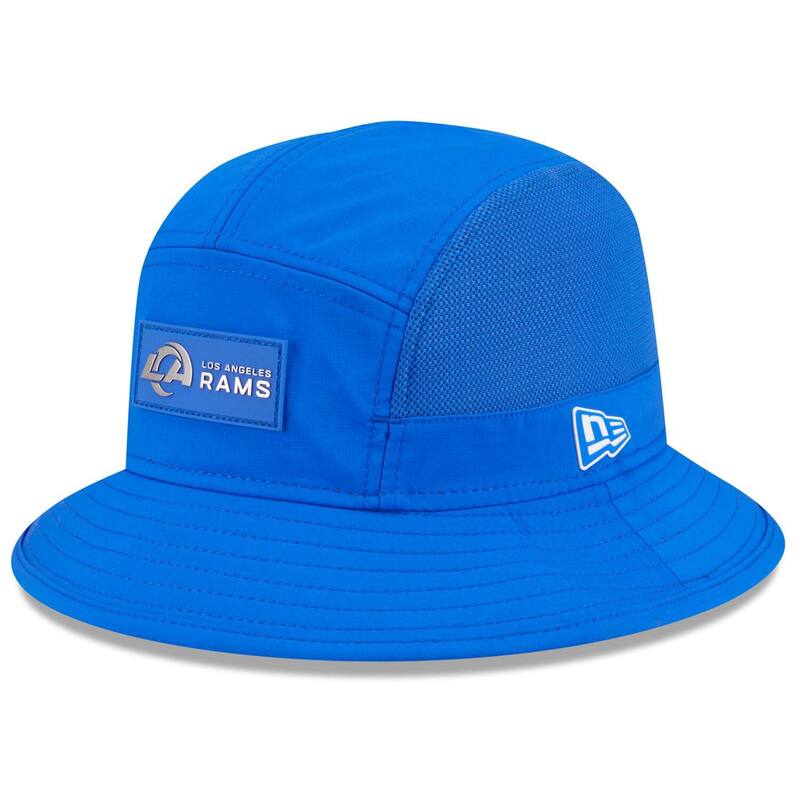 ニューエラ メンズ アクセサリー 帽子 Men's New Era Royalos Angeles Rams 2025 Sideline Bucket Hat Lar Blue ブルー