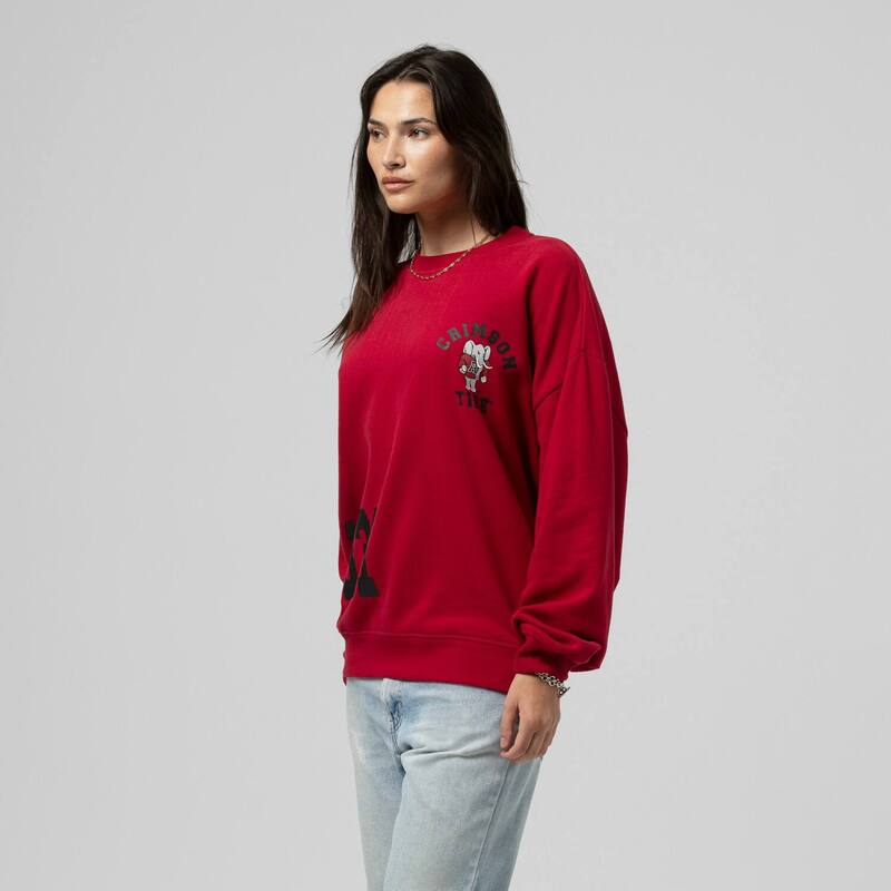 ミッチェル&ネス レディース トップス Tシャツ スウェット Women's Mitchell & Ness Crimson Alabama Crimson Tide Multi-Hit Sweatshirt Ala Red レッド