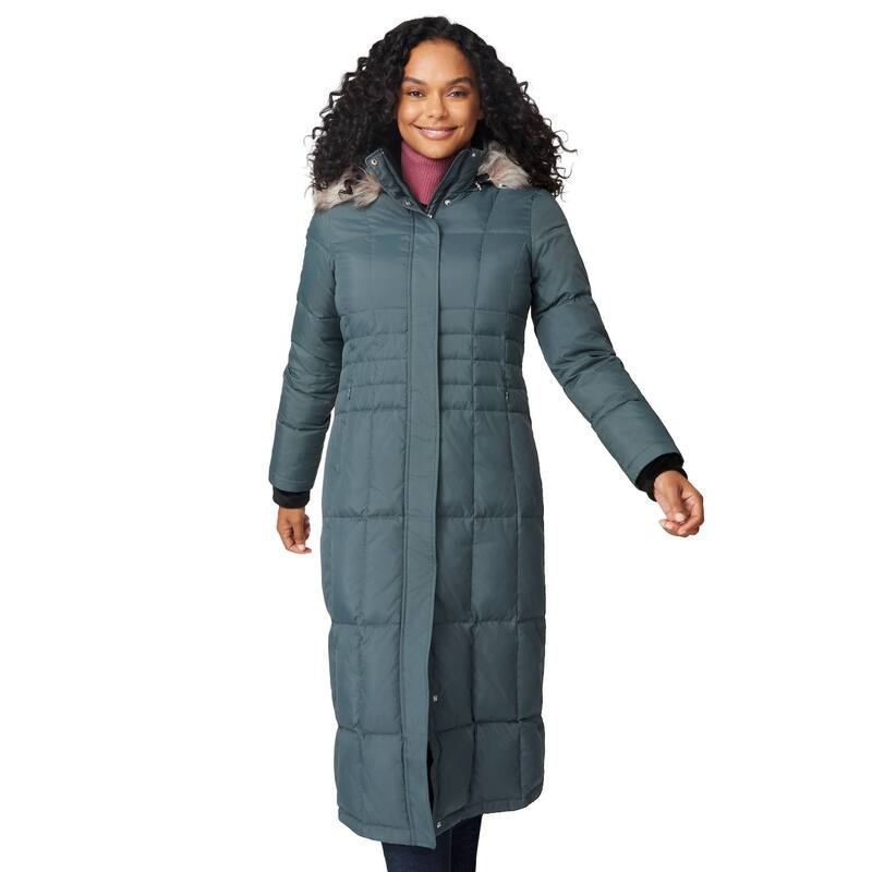 フリー カントリー レディース アウター ジャケット・ブルゾン ダウン Free Country Women's Fullength Splendor Down Jacket Loden｜ReVida 店