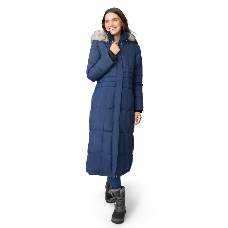 フリー カントリー レディース アウター ジャケット・ブルゾン ダウン Free Country Women's Fullength Splendor Down Jacket Midnight|ReVida 店