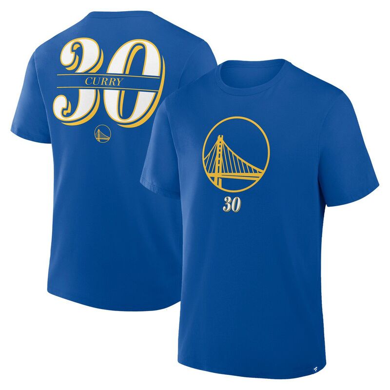 ファナティクス メンズ トップス Tシャツ Men's Fanaticstephen Curry Royal Golden State Warriors In The Paint Name & Number T-Shirt War Blue ブルー