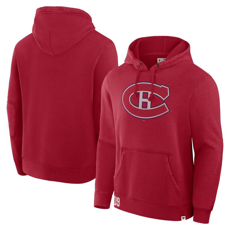ファナティクス メンズ トップス Tシャツ フリース パーカー Men's Fanatics Cardinal Montreal Canadiens Decades Collection Tradition Fleece Pullover Hoodie Cnd Red レッド