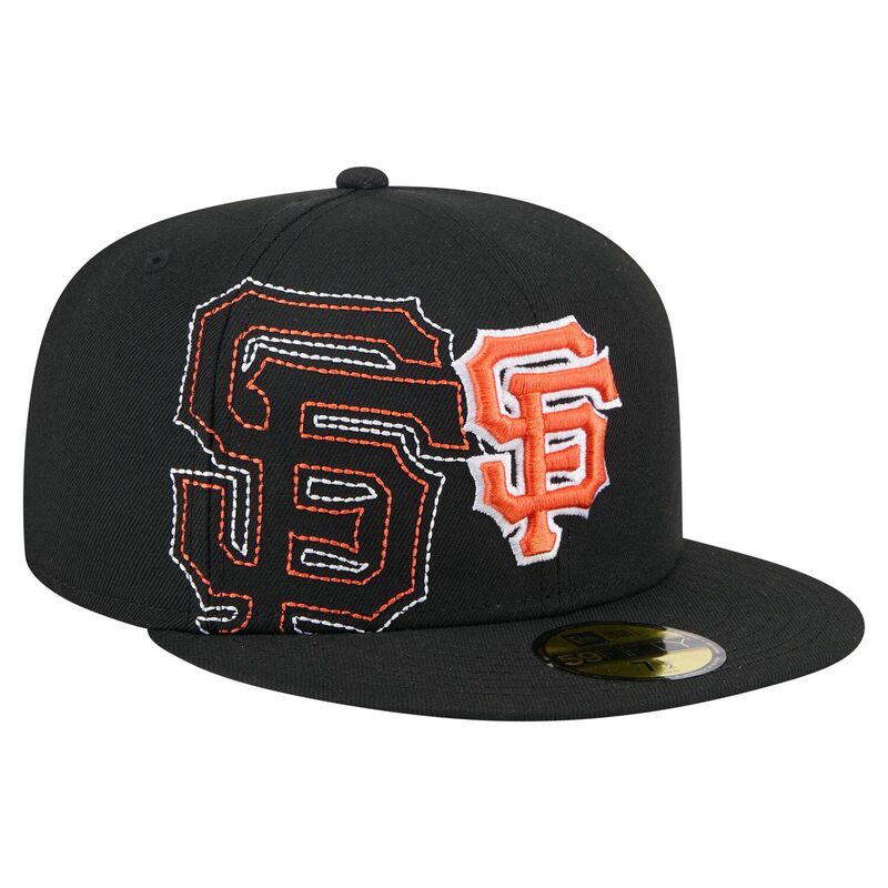 ニューエラ メンズ アクセサリー 帽子 Men's New Era Black San Francisco Giants Yarn Stitch 59FIFTY Fitted Hat Gnt Black ブラック 9,975円