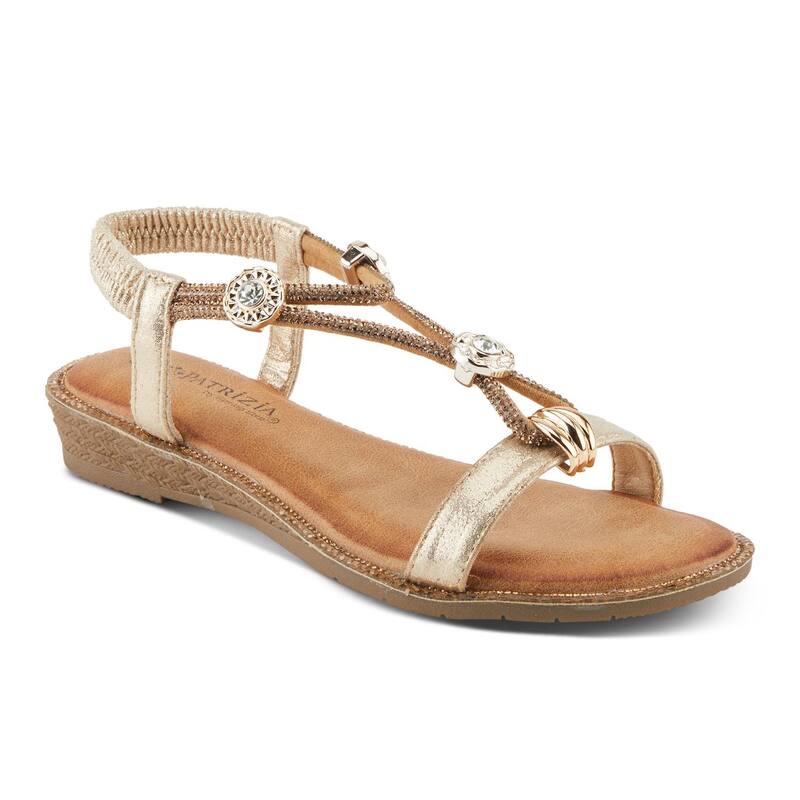 パトリシア レディース シューズ サンダル Patrizia Charmer Women's Rhinestone Sandalsoft Gold ゴールド