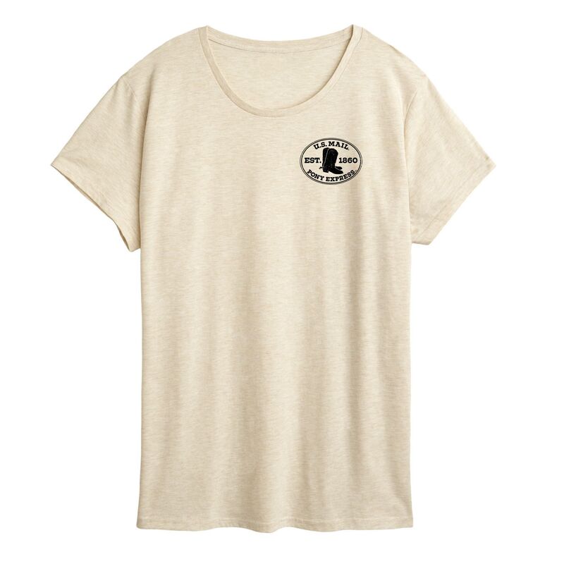 アニメキャラクター レディース トップス Tシャツ グラフィック Licensed Character Women's USPS Pony Express Graphic Tee Beige ベージュ