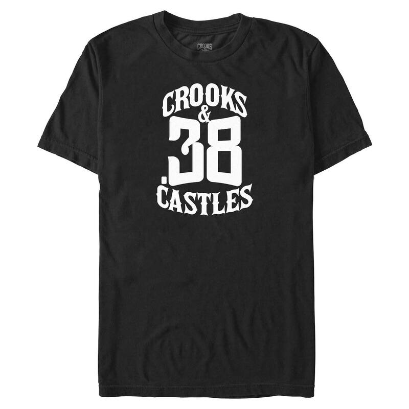 アニメ人となり メンズ トップス ティーシャツ グラフィック Licensed Character Men\u0027s Crooks And Castle 38 Graphic Tee Black 黒いこと メンズファッション-トップス