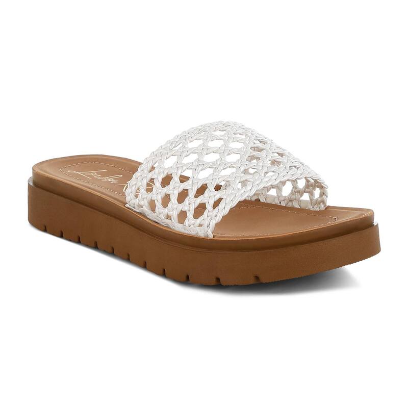 ロンドンラグ レディース シューズ サンダル プラットホーム London Rag Sayura Women\u0027s Platform Sandals White 白いこと