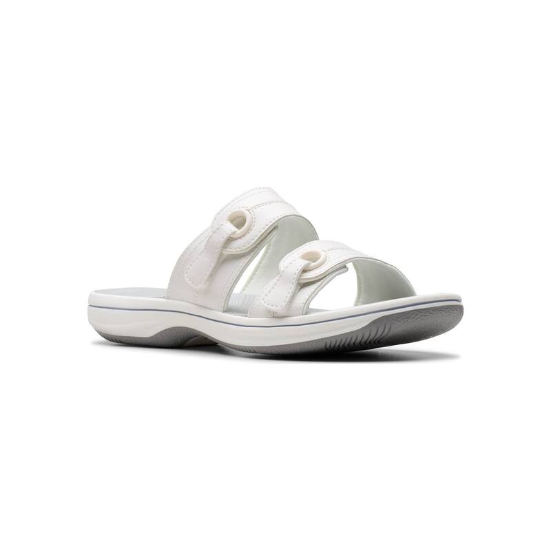 クラークス レディース シューズ サンダル Clarks Breeze Maye Cloudstepper Women's Flip Flop Sandals White ホワイト