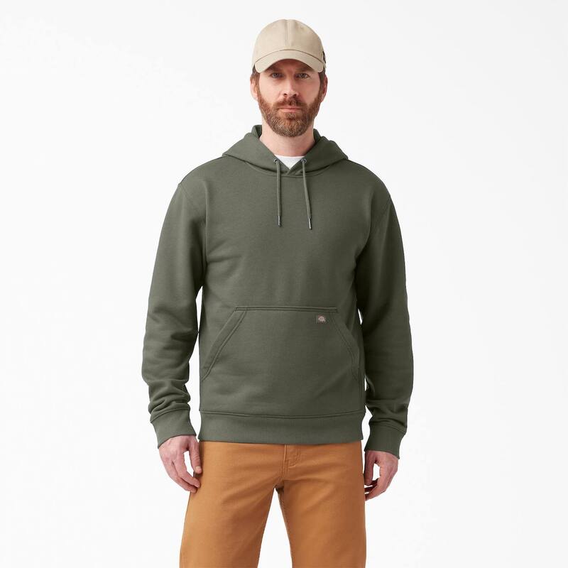ディッキーズ メンズ トップス Tシャツ ロゴ パーカー Men's Dickies Waterepellent Logo Hoodie Moss Green グリーン｜ReVida 店