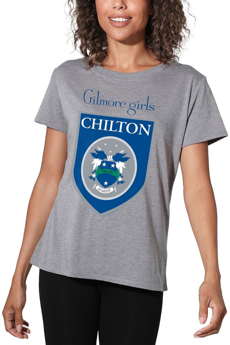 アニメキャラクター レディース トップス Tシャツ グラフィック Licensed Character Juniors' Gilmore Girls Chilton Graphic Tee Heather Gray グレー