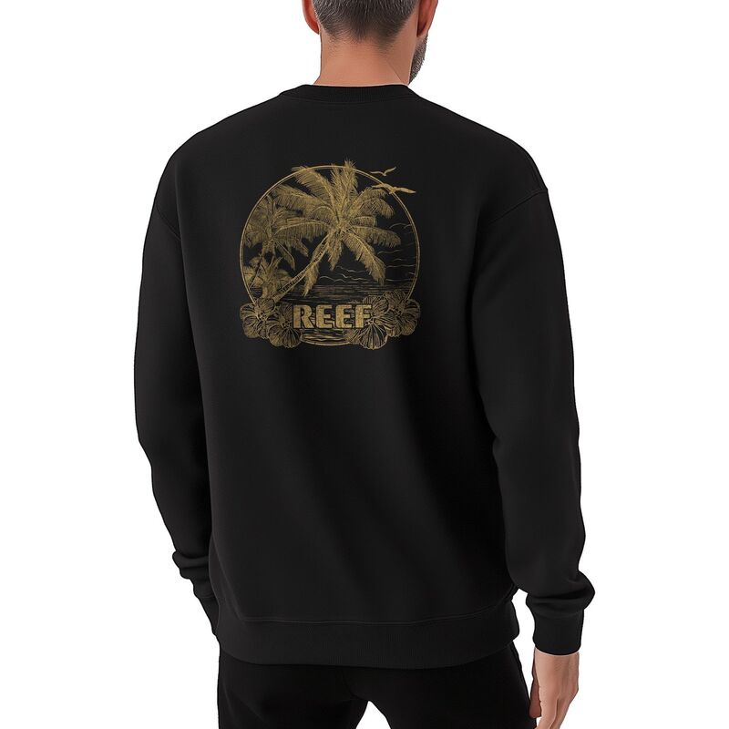 リーフ メンズ トップス Tシャツ スウェット フリース Men's REEF Baybreeze Fleece Sweatshirt Black ブラック