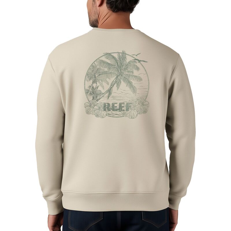 岩礁 メンズ トップス プルオーバー 汗水 フリース Men\u0027s REEF Baybreeze Fleece Sweatshirt Cream 皮膚軟化剤
